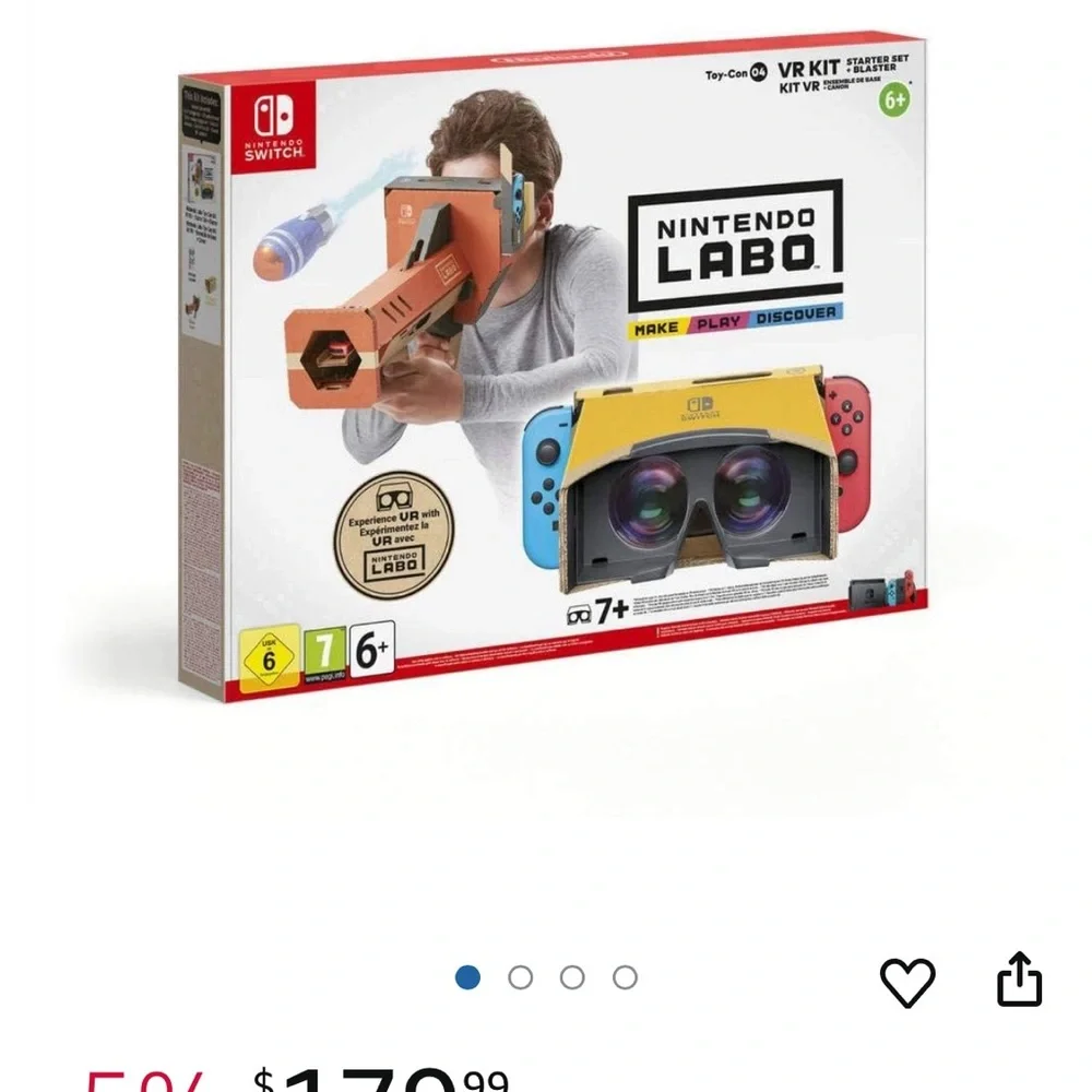 Nintendo Labo VR Starter Set and blaster kit